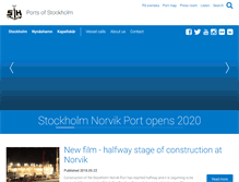 Tablet Screenshot of portsofstockholm.com